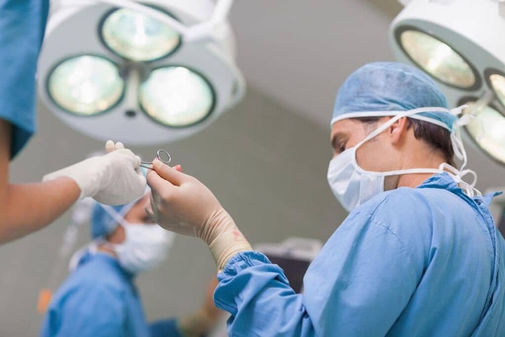 chirurgische Behandlung von Prostatitis